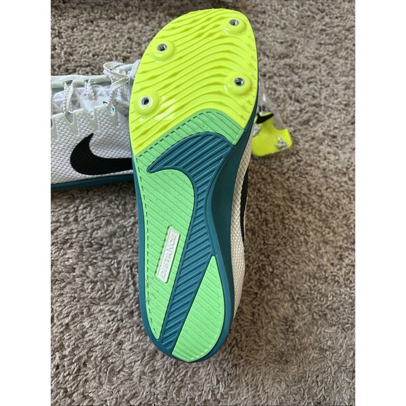 Nike Zoom Rival Multi Mens Size 10 Running Spikes Shoes White Green FZ9664-102 main image 4